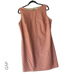 GAP NWOT PURE COTTON SLEEVELESS SHIFT DRESS FULLY LINED | SIZE 14